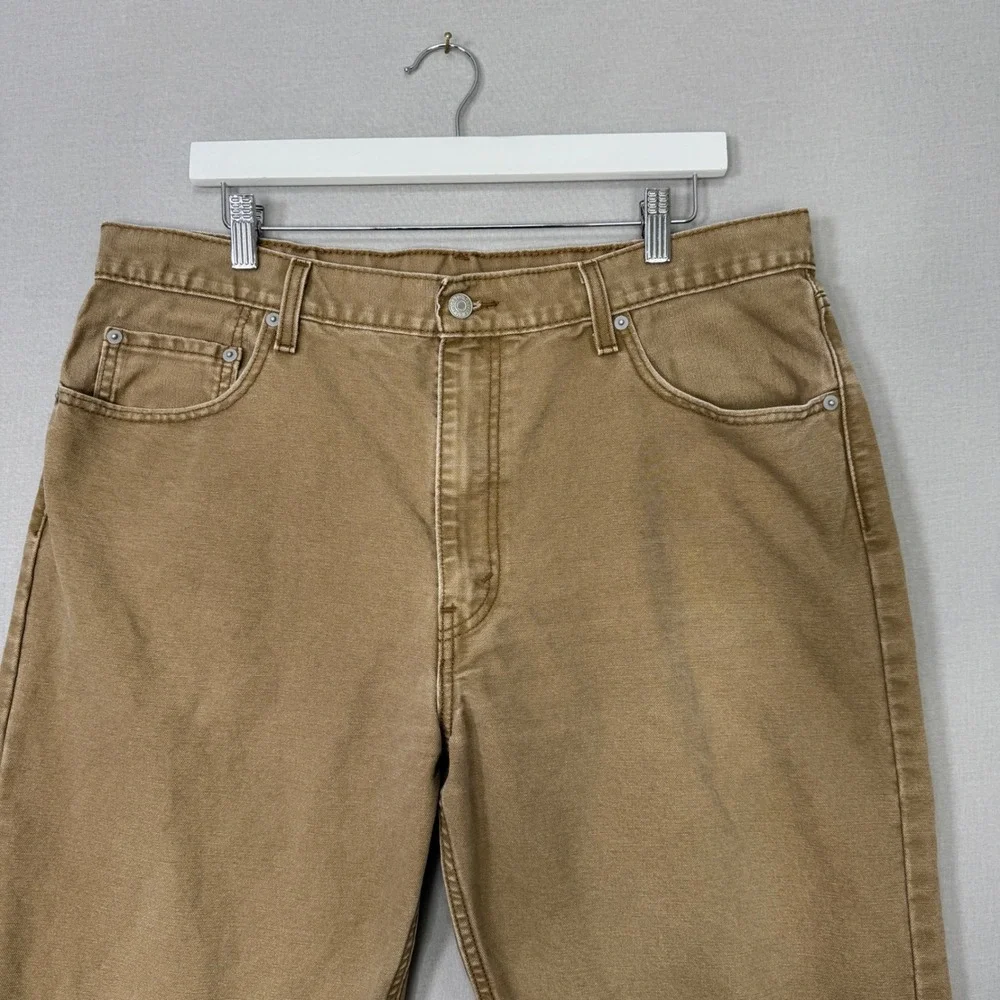 Levi's 550 '92 Relaxed Taper Fit Jean Mens 38x30 Brown Denim Workwear Streetwear